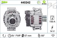 VALEO 440242 - Alternador - VALEO RE-GEN REMANUFACTURED