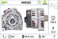 VALEO 440322 - Alternador - VALEO RE-GEN REMANUFACTURED