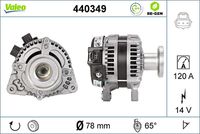 VALEO 440349 - Alternador - VALEO RE-GEN REMANUFACTURED