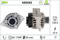 VALEO 440443 - Alternador - VALEO RE-GEN REMANUFACTURED