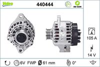 VALEO 440444 - Alternador - VALEO RE-GEN REMANUFACTURED