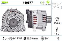 VALEO 440577 - Alternador - VALEO RE-GEN REMANUFACTURED