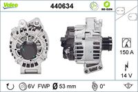 VALEO 440634 - Alternador - VALEO RE-GEN REMANUFACTURED