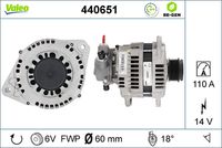 VALEO 440651 - Alternador - VALEO RE-GEN REMANUFACTURED