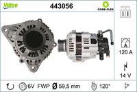 VALEO 443056 - Alternador - VALEO CORE-FLEX