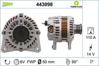 VALEO 443098 - Alternador - VALEO CORE-FLEX