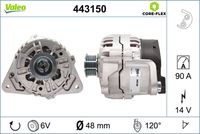 VALEO 443150 - Alternador - VALEO CORE-FLEX