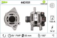 VALEO 443151 - Alternador - VALEO CORE-FLEX