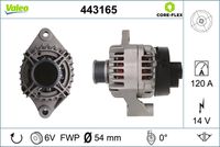 VALEO 443165 - Alternador - VALEO CORE-FLEX