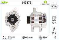 VALEO 443173 - Alternador - VALEO CORE-FLEX