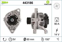 VALEO 443186 - Alternador - VALEO CORE-FLEX