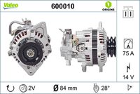 VALEO 600010 - Alternador - VALEO ORIGINS NEW OE TECHNOLOGY