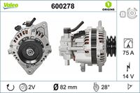 VALEO 600278 - Alternador - VALEO ORIGINS NEW OE TECHNOLOGY