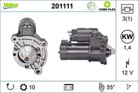 VALEO 201111 - Motor de arranque - VALEO CORE-FLEX