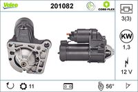 VALEO 201082 - Motor de arranque - VALEO CORE-FLEX