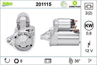 VALEO 201115 - Motor de arranque - VALEO CORE-FLEX