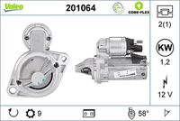 VALEO 201064 - Motor de arranque - VALEO CORE-FLEX