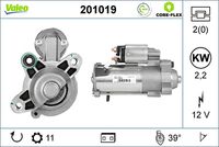 VALEO 201019 - Motor de arranque - VALEO CORE-FLEX