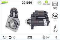 VALEO 201050 - Motor de arranque - VALEO CORE-FLEX