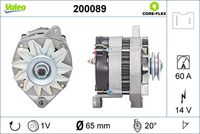 VALEO 200089 - Alternador - VALEO CORE-FLEX