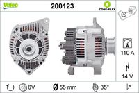 VALEO 200123 - Alternador - VALEO CORE-FLEX