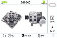 VALEO 200040 - Alternador - VALEO CORE-FLEX