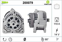 VALEO 200079 - Alternador - VALEO CORE-FLEX