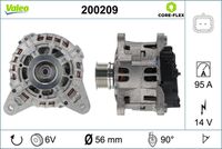 VALEO 200209 - Alternador - VALEO CORE-FLEX