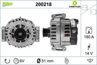 VALEO 200218 - Alternador - VALEO CORE-FLEX