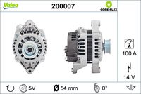 VALEO 200007 - Alternador - VALEO CORE-FLEX