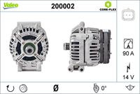 VALEO 200002 - Alternador - VALEO CORE-FLEX