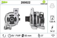 VALEO 200022 - Alternador - VALEO CORE-FLEX