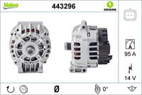 VALEO 443296 - Alternador - VALEO ORIGINS NEW OE TECHNOLOGY