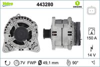 VALEO 443280 - Alternador - VALEO ORIGINS NEW OE TECHNOLOGY