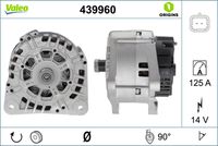 VALEO 439960 - Alternador - VALEO ORIGINS NEW OE TECHNOLOGY