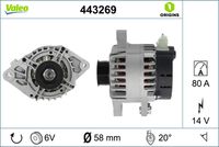 VALEO 443269 - Alternador - VALEO ORIGINS NEW OE TECHNOLOGY