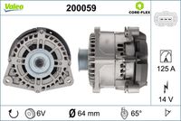 VALEO 200059 - Alternador - VALEO CORE-FLEX