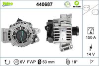 VALEO 440687 - Alternador - VALEO RE-GEN REMANUFACTURED