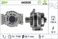 VALEO 440936 - Alternador - VALEO RE-GEN REMANUFACTURED