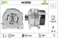 VALEO 443099 - Alternador - VALEO CORE-FLEX