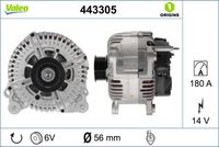 VALEO 443305 - Alternador - VALEO ORIGINS NEW OE TECHNOLOGY