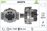 VALEO 443374 - Alternador - VALEO ORIGINS NEW OE TECHNOLOGY