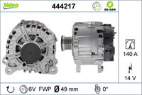 VALEO 444217 - Alternador - VALEO RE-GEN REMANUFACTURED