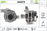 VALEO 444272 - Alternador - VALEO RE-GEN REMANUFACTURED