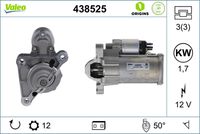 VALEO 438525 - Motor de arranque - VALEO ORIGINS NEW STOP&START OE TECHNOLOGY