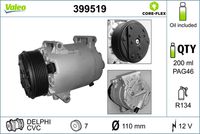 VALEO 399519 - Compresor, aire acondicionado - VALEO CORE-FLEX