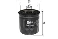 VALEO 586144 - Tipo de filtro: Cartucho filtrante<br>Altura [mm]: 113<br>Diámetro exterior [mm]: 58<br>Diám. int. 1 [mm]: 24<br>Diám. int. 2[mm]: 24<br>