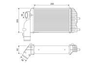 VALEO 817632 - Longitud de red [mm]: 295<br>Ancho de red [mm]: 202<br>Profundidad de red [mm]: 62<br>Número de fabricación: CCL-FT-016<br>