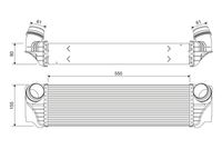 VALEO 818367 - Longitud de red [mm]: 550<br>Ancho de red [mm]: 155<br>Profundidad de red [mm]: 80<br>Nº producción: EL<br>