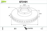 VAICO V2040044 - Disco de freno - Green Mobility Parts